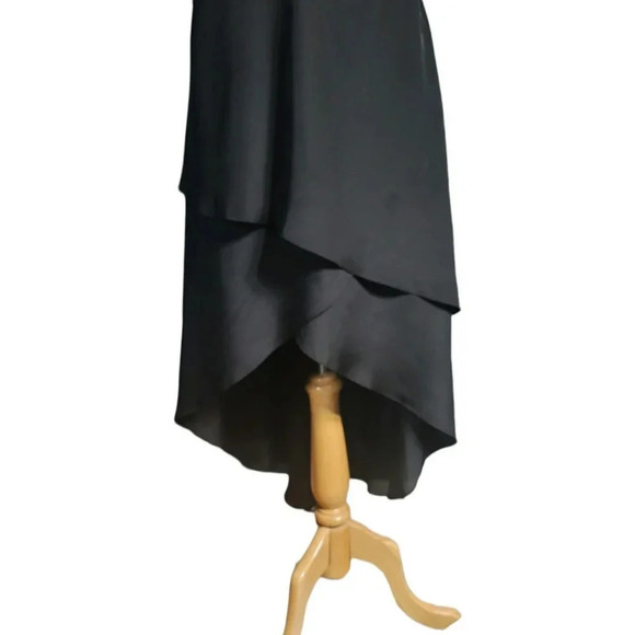 BCBG Paris Black Tiered Flowy Dress Size Small - Picture 3 of 8